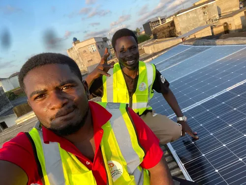 The JP Solaire team on site